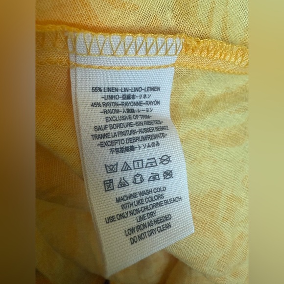 Free People “A Thing Called Love” Mini Linen Blend Dress Size 0 - Picture 5 of 5